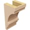 Ekena Millwork 4"W x 4"D x 8"H Wide Diane Rough Cedar Woodgrain TimberThane Corbel, Primed Tan CORUR04X04X08DIARCPR - alternate 3